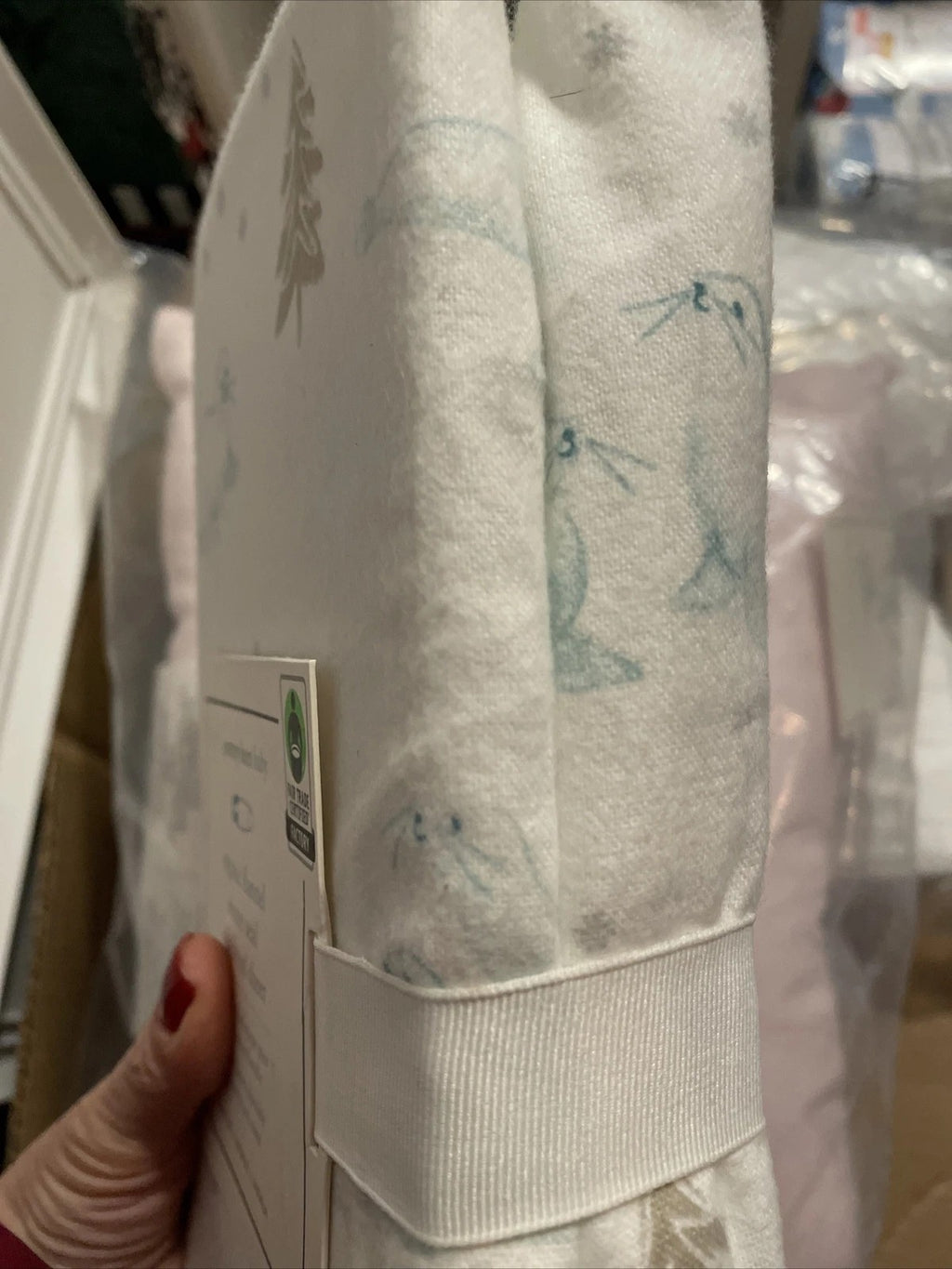 Disney Pottery barn Christmas Crib Toddler SHEET baby Holiday gift North pole