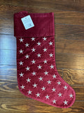 Pottery Barn Holiday Christmas stocking gift party quilted tree Disney