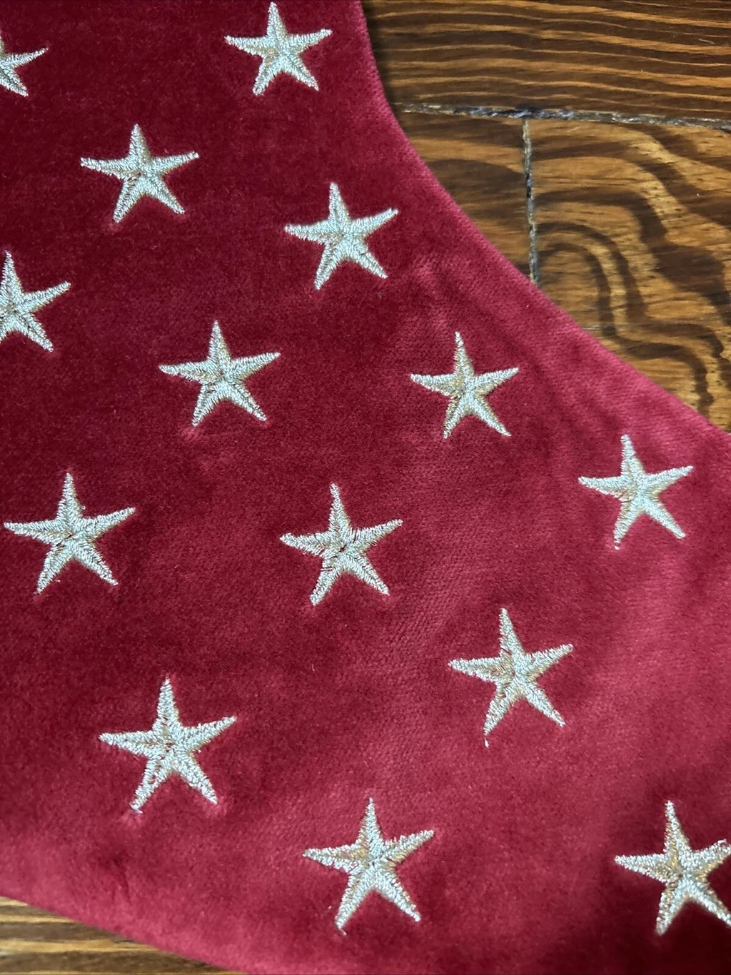 Pottery Barn Holiday Christmas stocking gift party quilted tree Disney