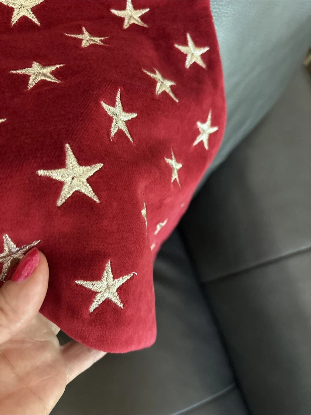 Pottery Barn Holiday Christmas stocking gift party quilted tree Disney