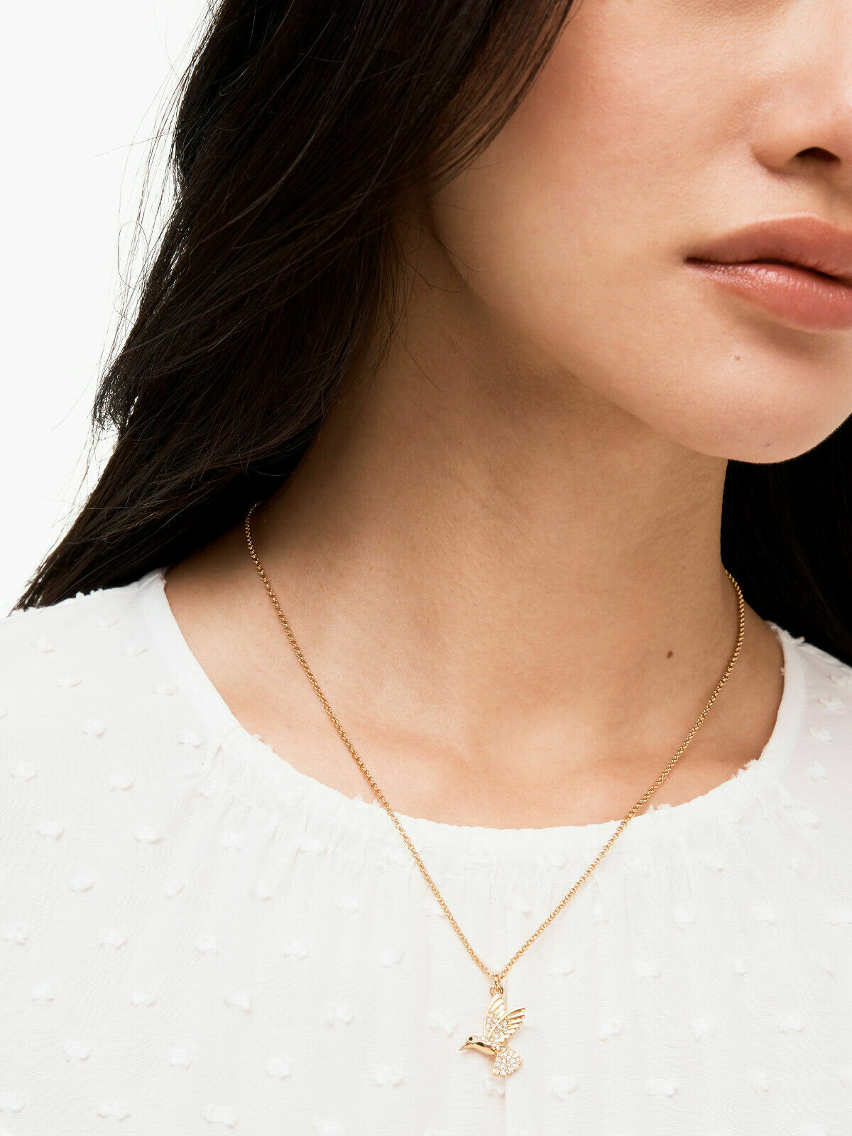 Kate Spade Disney necklace chain pendant holiday birthday wedding gift gold ]