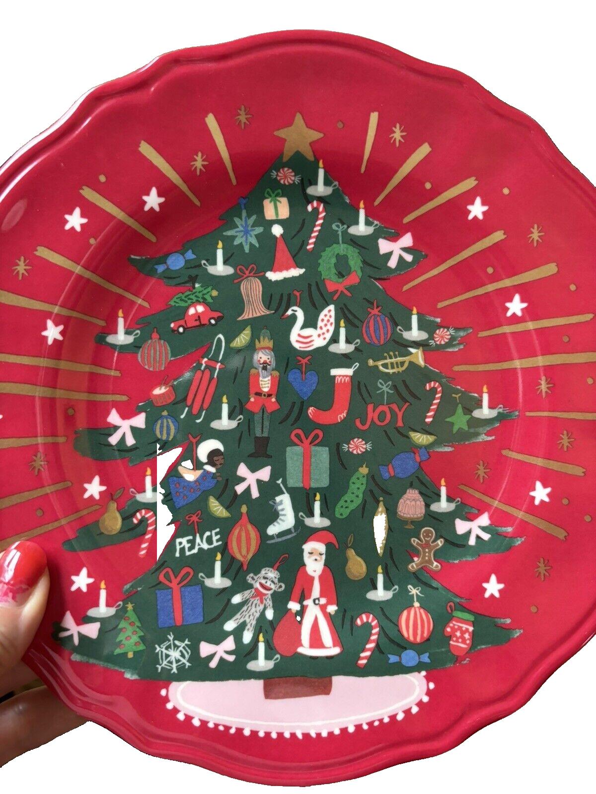 Pottery Barn Christmas holiday PLATE Nutcracker Gingerbread Disney party SET 4 .