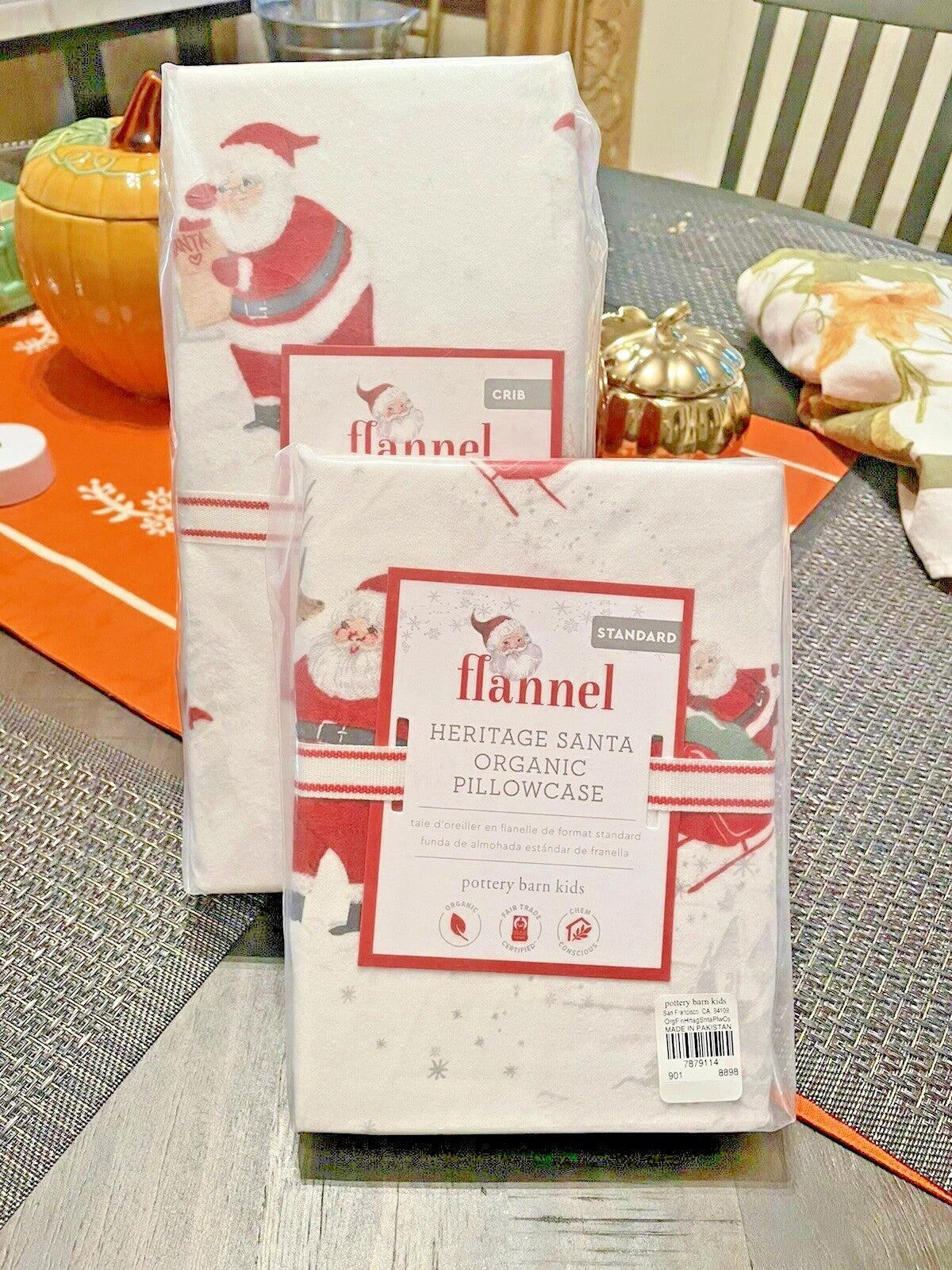 Pottery Barn holiday Christmas Rudolph Toddler baby Crib Sheet pillowcase set 2