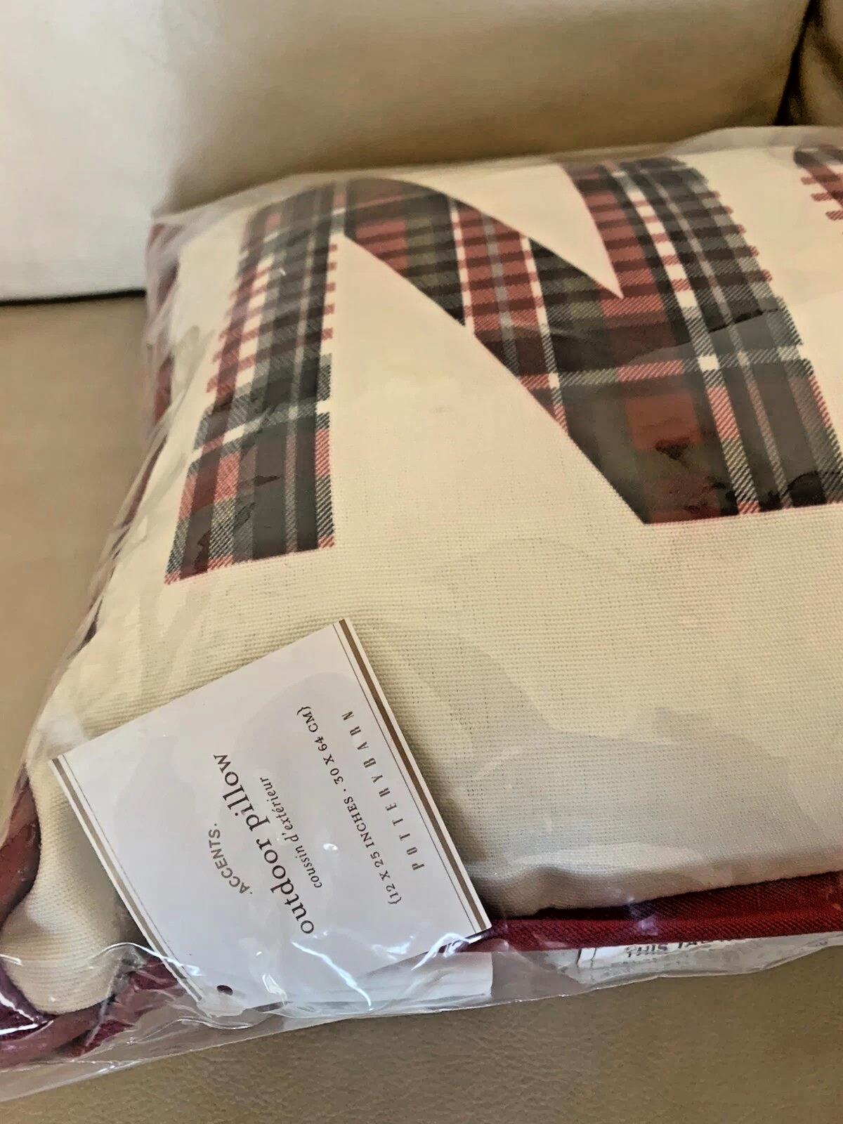 Pottery Barn Nutcracker Christmas Holiday Plaid Noel pillow party wedding gift