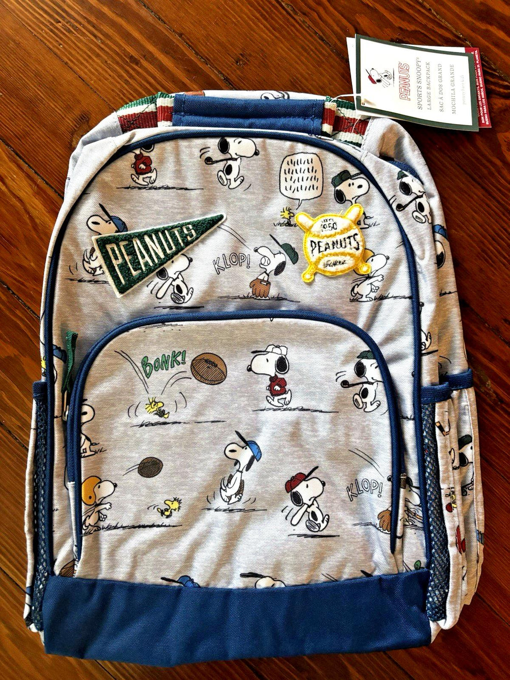 Pottery barn school BACKPACK LUNCH WATER bag Disney SNOOPY Sport travel birthday