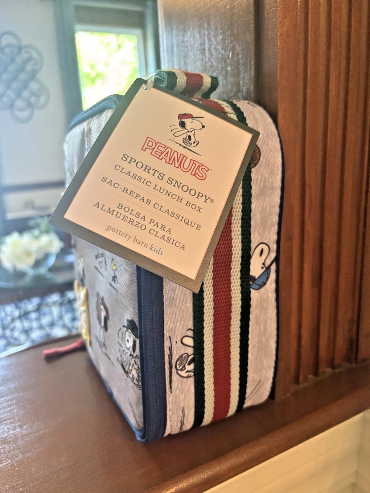 Pottery barn school BACKPACK LUNCH WATER bag Disney SNOOPY Sport travel birthday