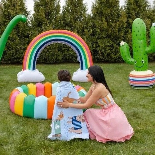 Pottery Barn bath pool towel hot wheels car Remy school kid travel birthday gift