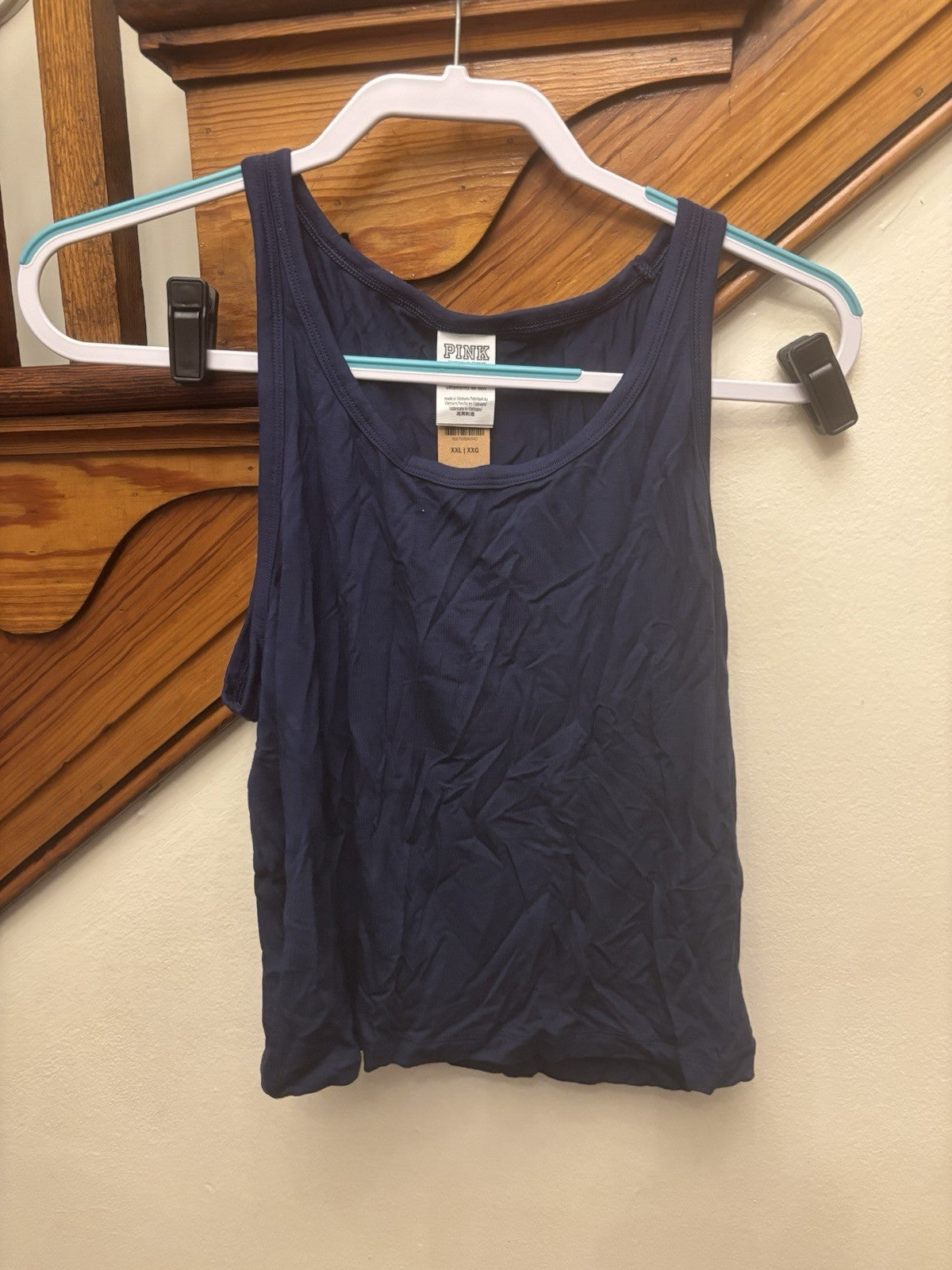 PINK Victoria’s Secret Yoga Tank Sleep XXL workout travel holiday new .