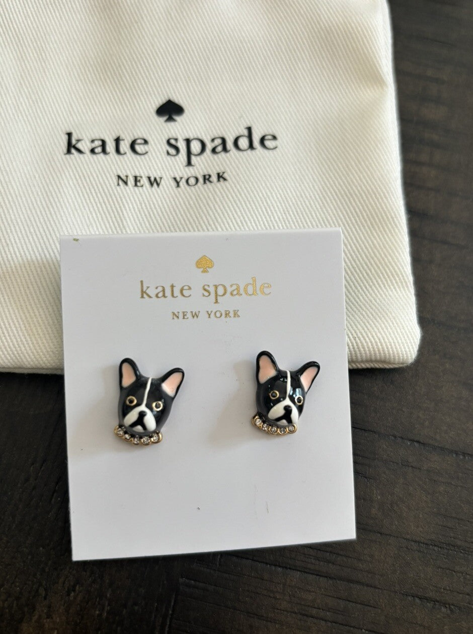 Kate Spade earrings gold Disney girl birthday school teen gift mom holiday dog -