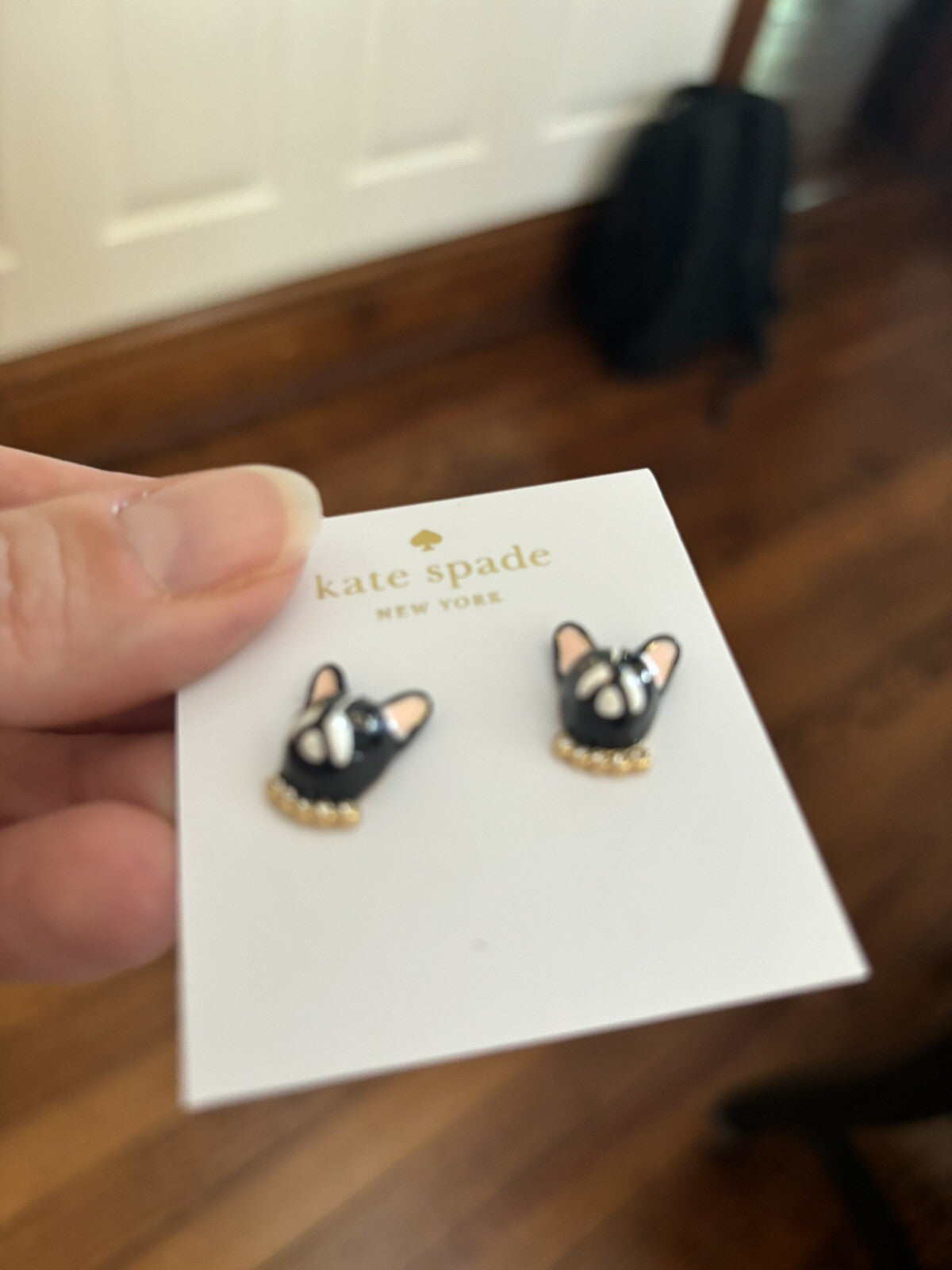 Kate Spade earrings gold Disney girl birthday school teen gift mom holiday dog -
