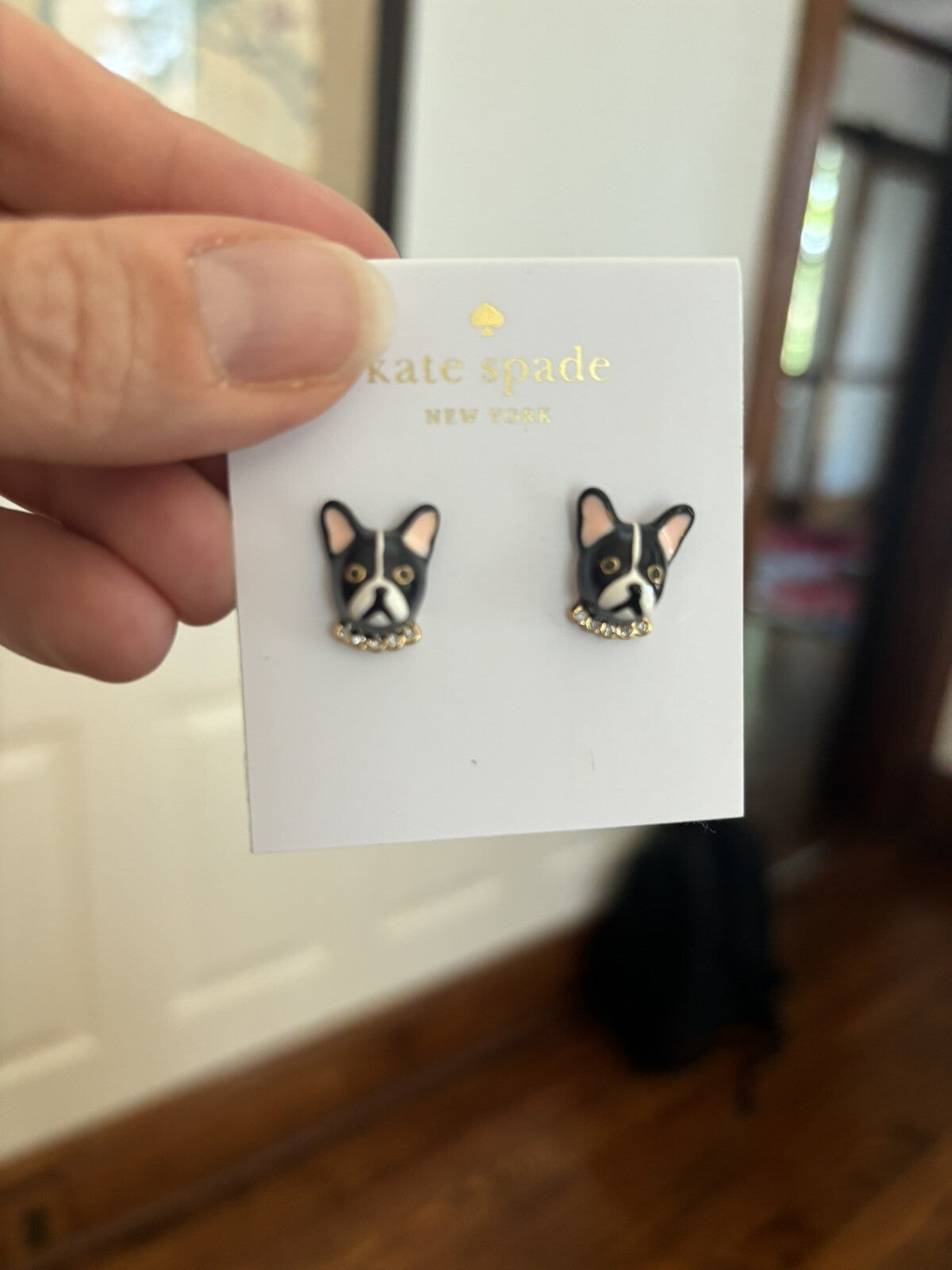 Kate Spade earrings gold Disney girl birthday school teen gift mom holiday dog -