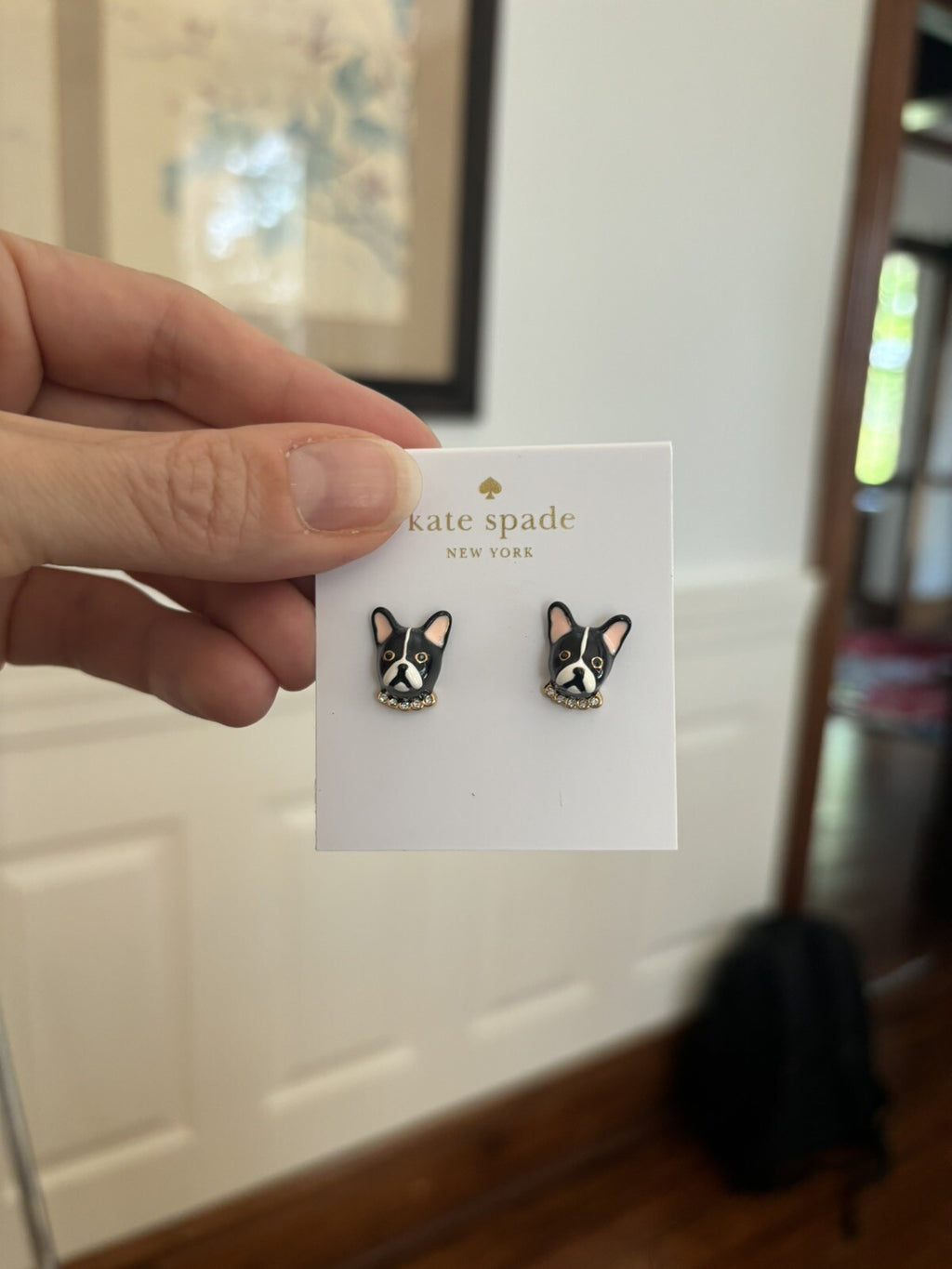 Kate Spade earrings gold Disney girl birthday school teen gift mom holiday dog -