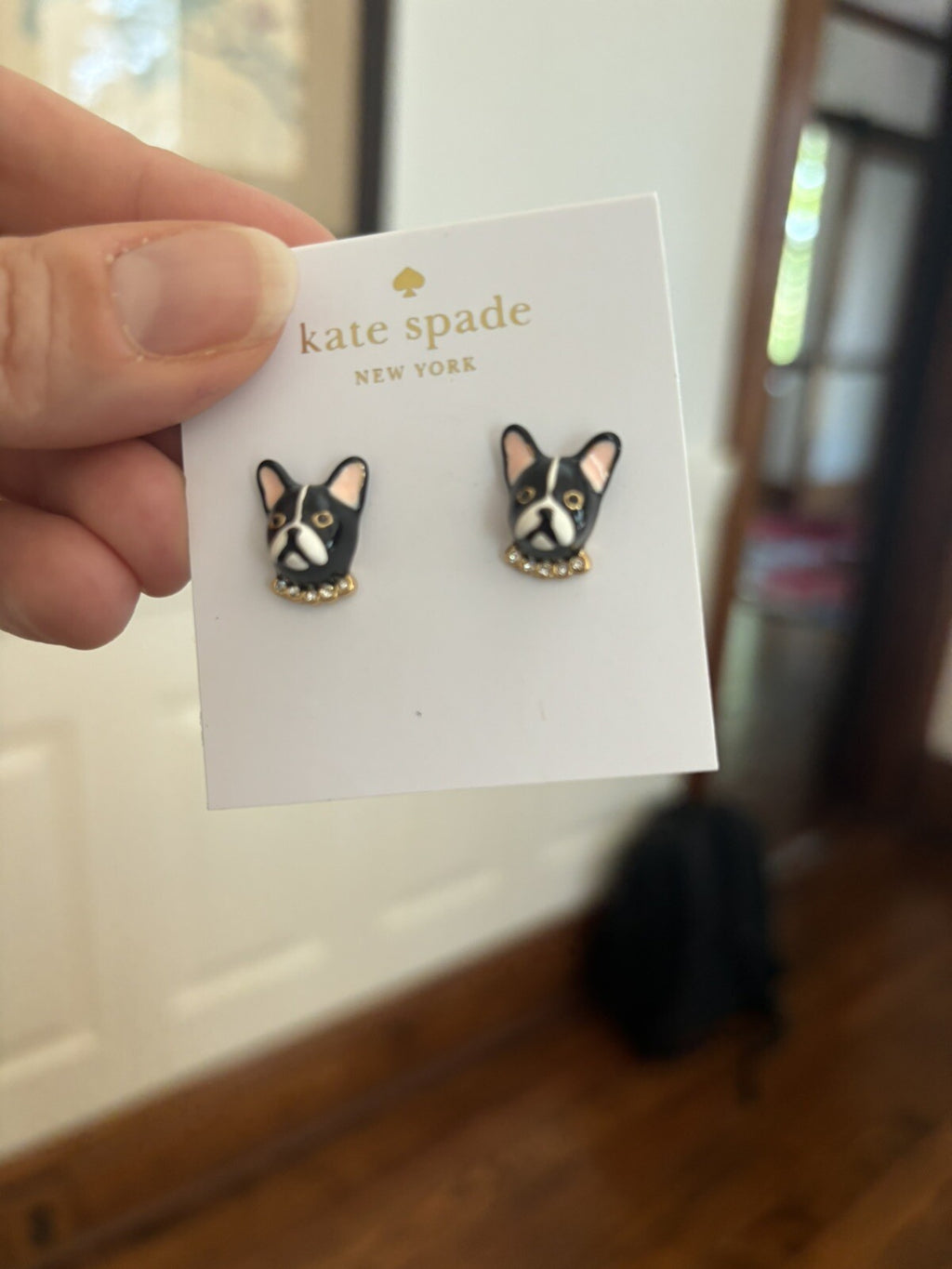 Kate Spade earrings gold Disney girl birthday school teen gift mom holiday dog -