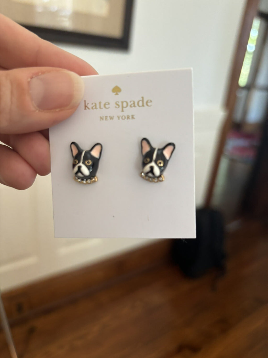 Kate Spade earrings gold Disney girl birthday school teen gift mom holiday dog -