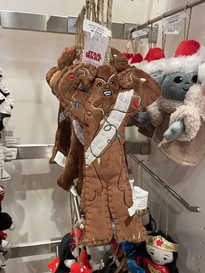 pottery barn holiday Star wars ornament Christmas gift party disney grogu solo n