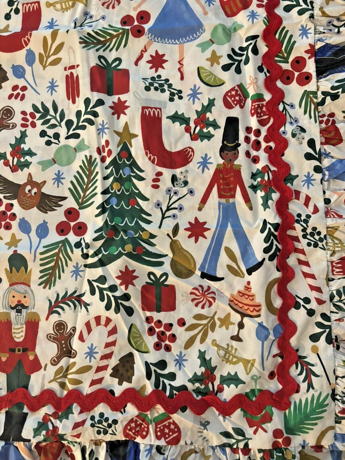 Pottery Barn Nutcracker pillow Sham ruffle Holiday Gift party Disney Birthday n