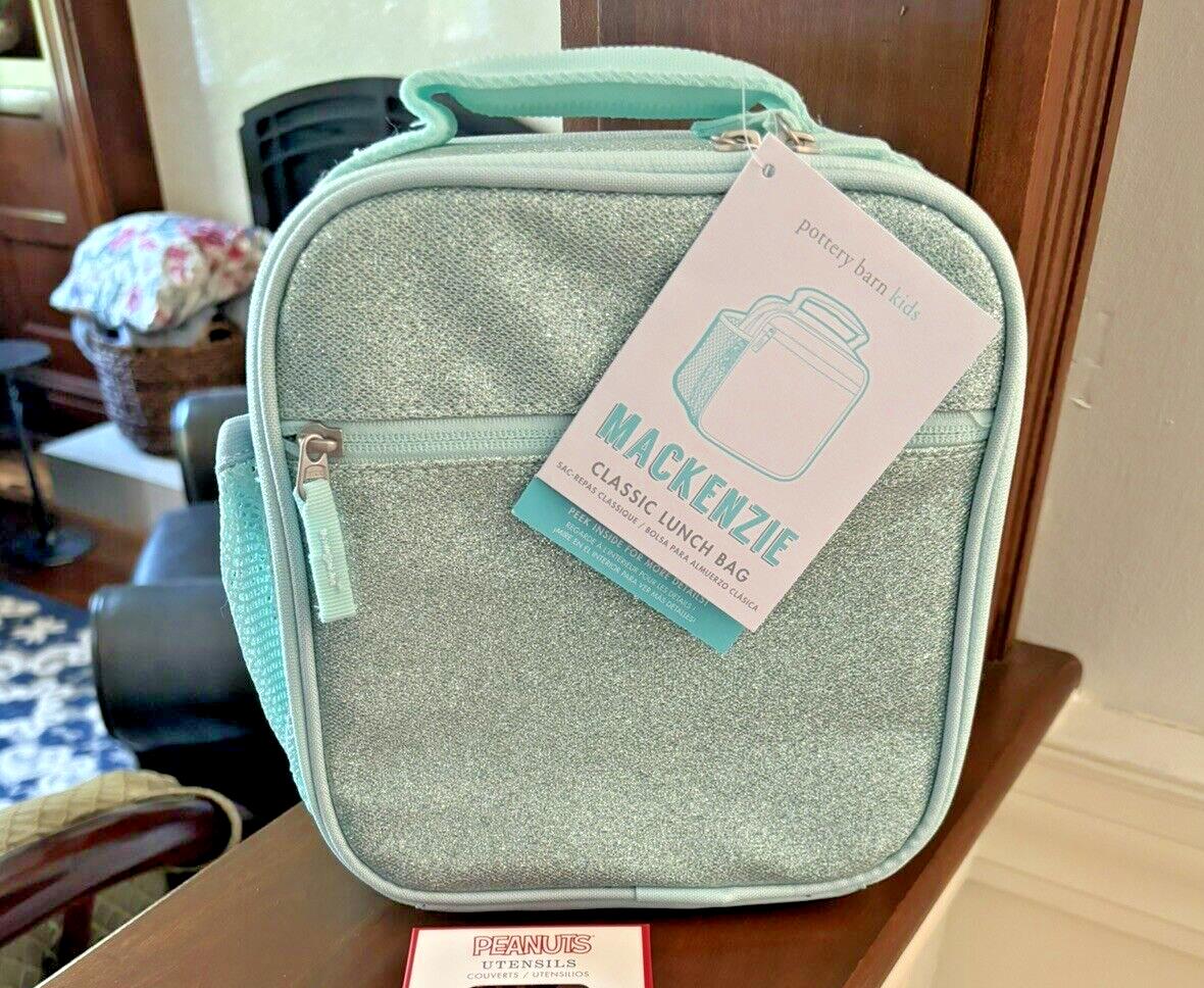 Pottery Barn school Disney Glitter Frozen LUNCH WATER girl heart Travel Bag ?? n