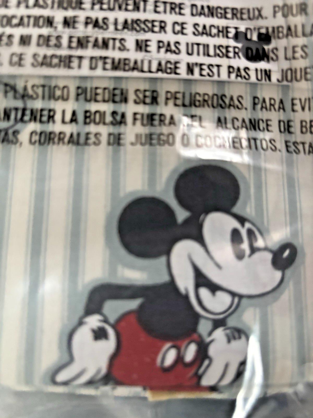 Pottery barn SHEET SET Crib Disney Baby Toddler Mickey Mouse Stripe Holiday gift