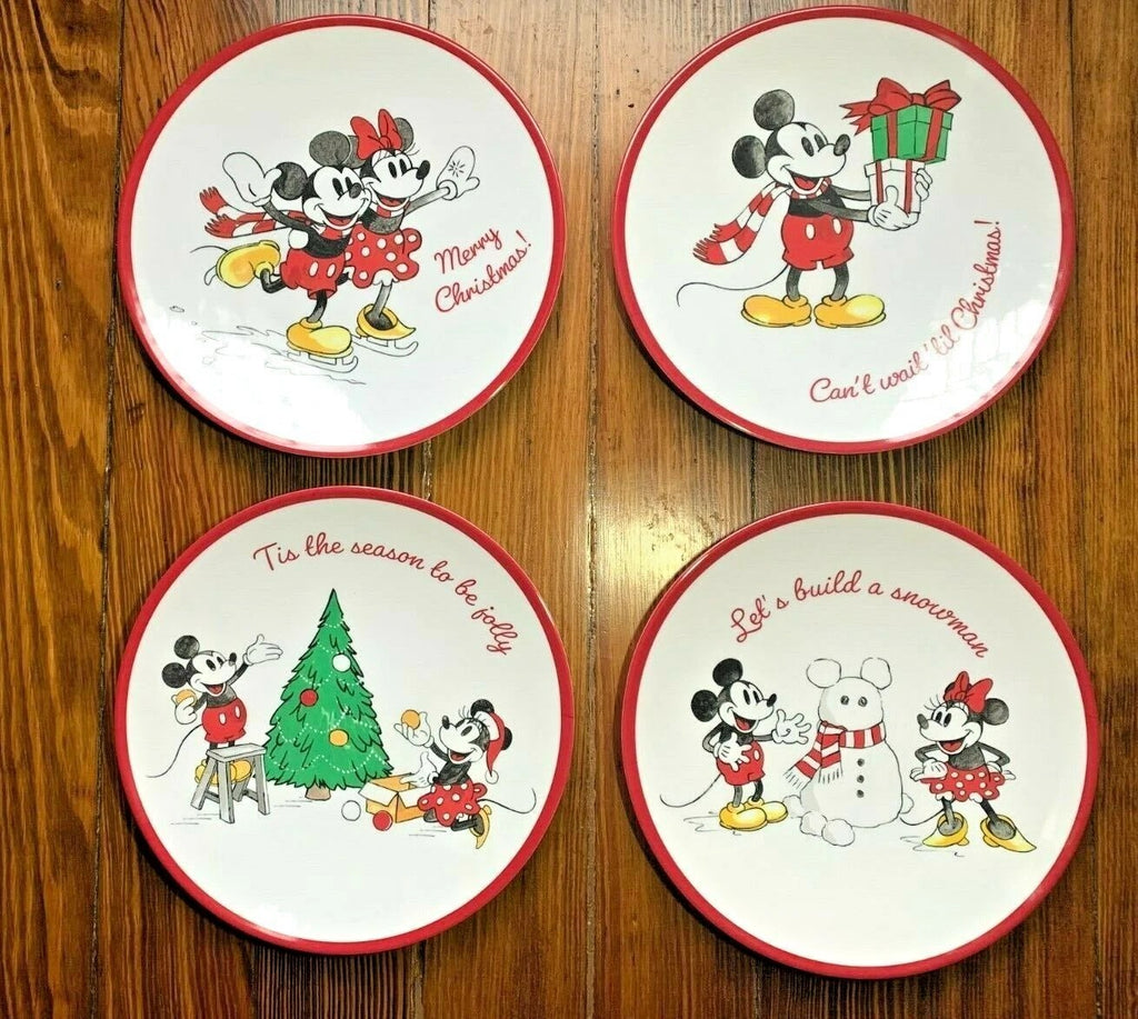 Pottery Barn DINNER SET holiday Mickey Mouse party school Disney Plate gift Kid