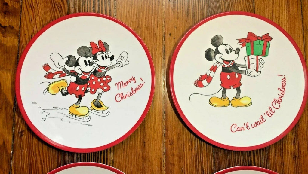 Pottery Barn DINNER SET holiday Mickey Mouse party school Disney Plate gift Kid
