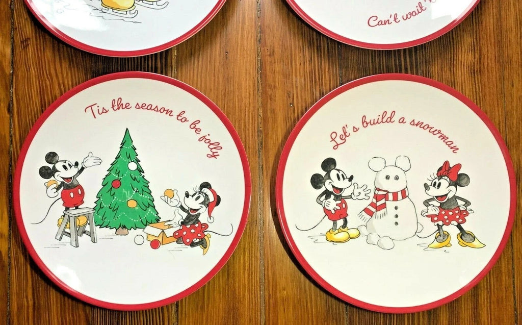 Pottery Barn DINNER SET holiday Mickey Mouse party school Disney Plate gift Kid