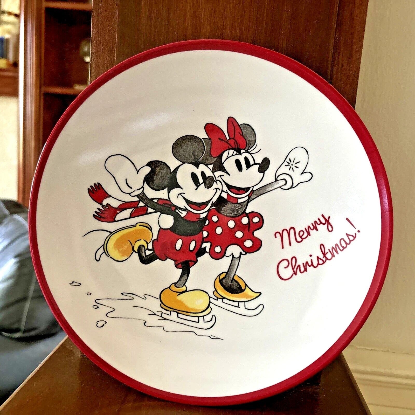 Pottery Barn DINNER SET holiday Mickey Mouse party school Disney Plate gift Kid
