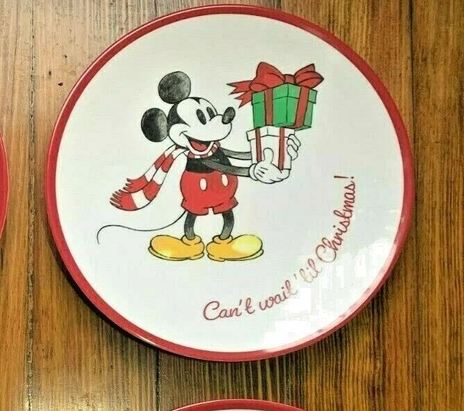 Pottery Barn DINNER SET holiday Mickey Mouse party school Disney Plate gift Kid