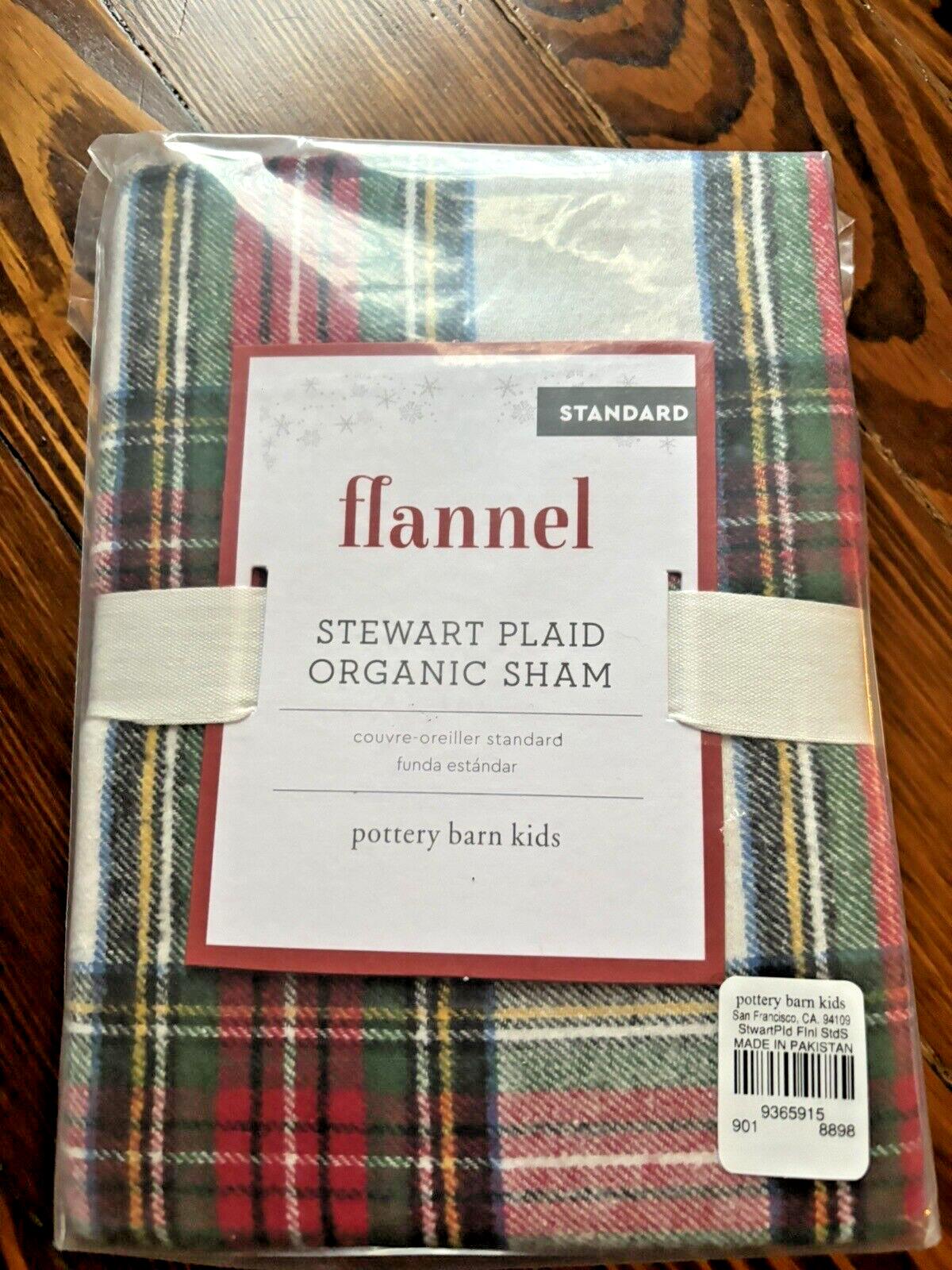 Pottery Barn holiday Disney PLAID Pillow SHAM cover Christmas party Stewart m