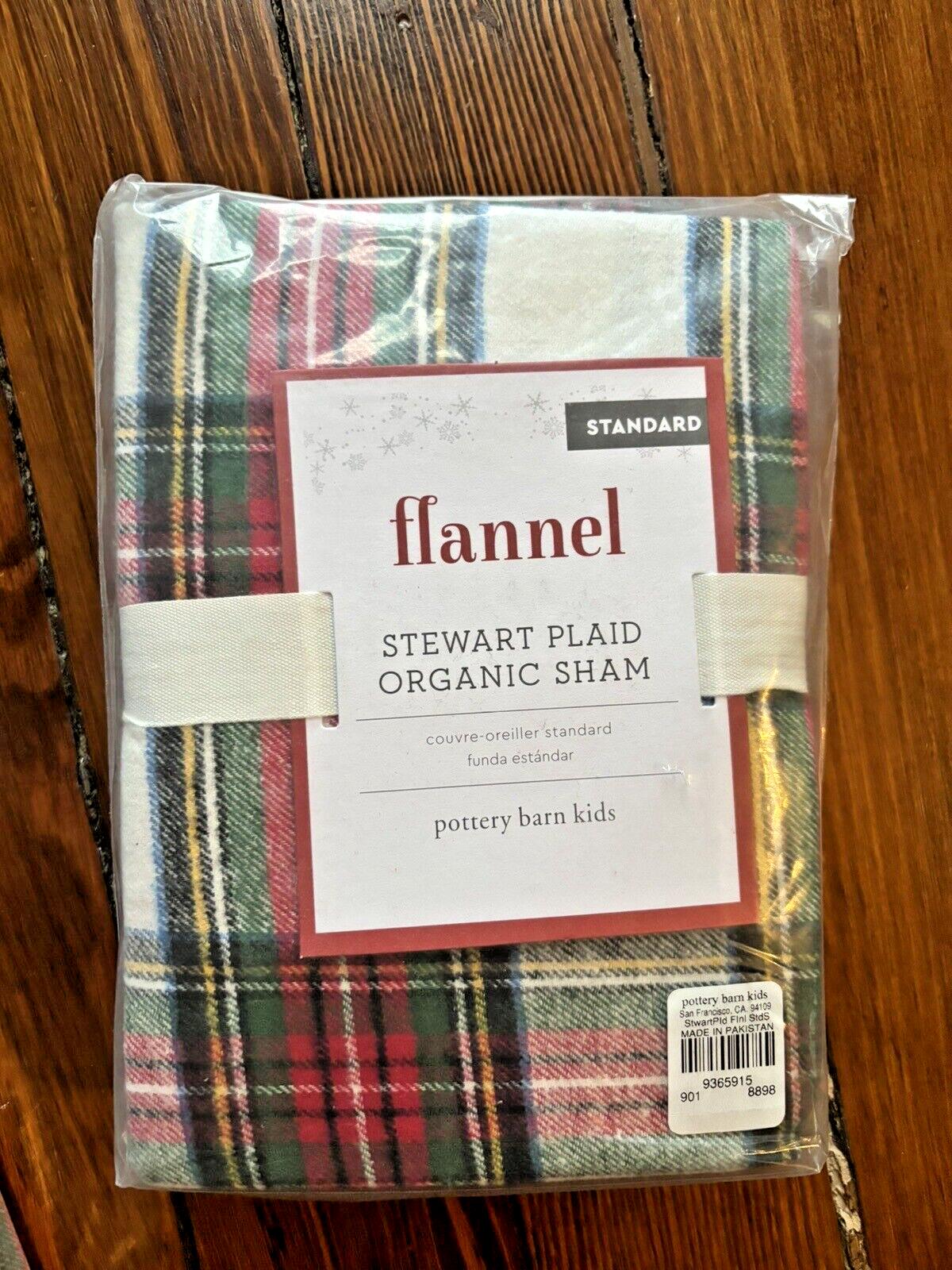 Pottery Barn holiday Disney PLAID Pillow SHAM cover Christmas party Stewart m