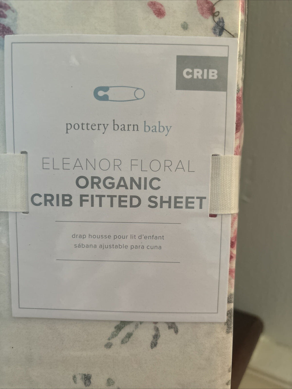 Disney Pottery Barn CRIB TODDLER bed SHEET baby Floral holiday Christmas gift m