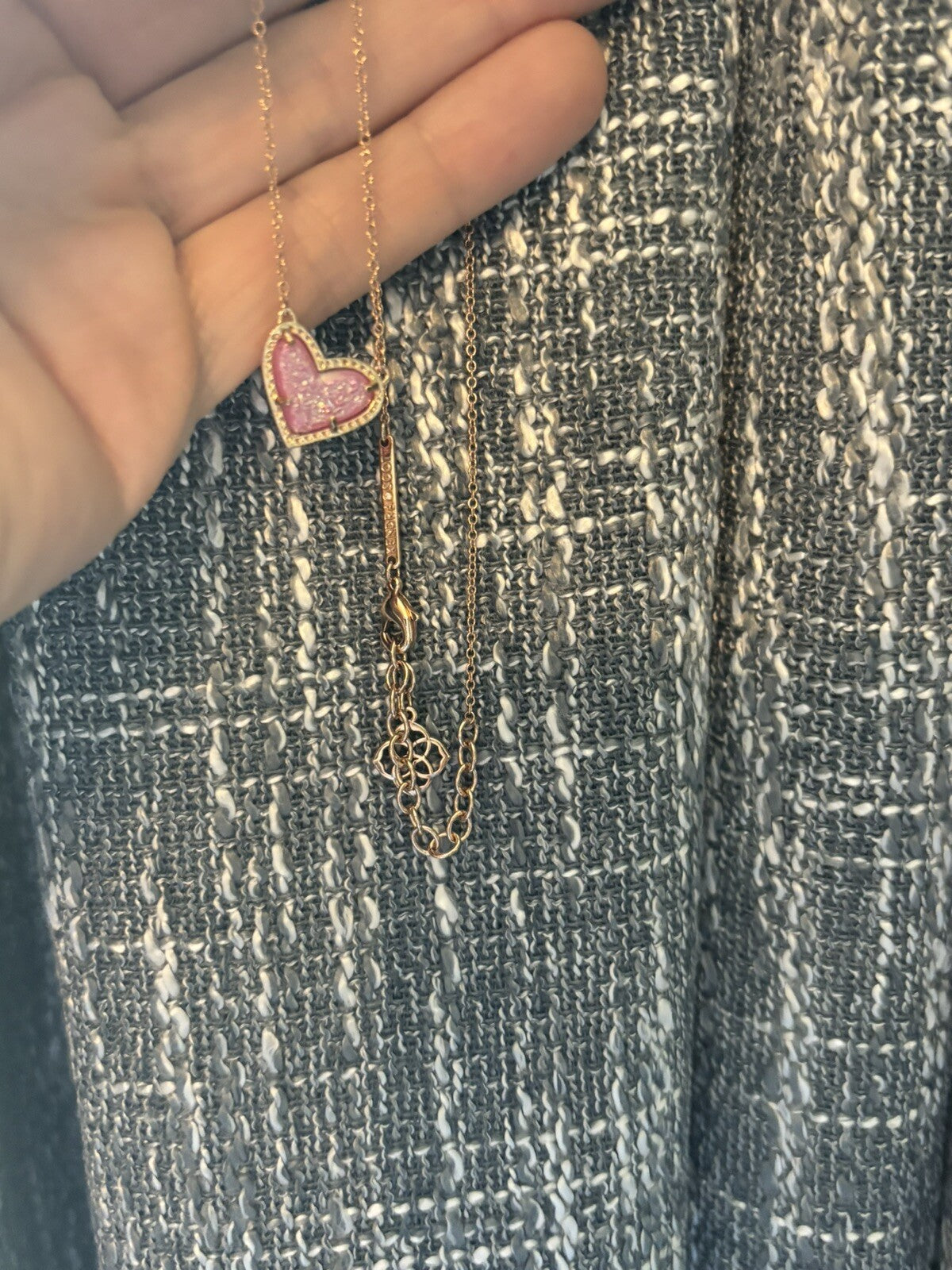 Kate Spade Kendra Scott SET 4 Necklace flower station heart mom GIFT teen gold .