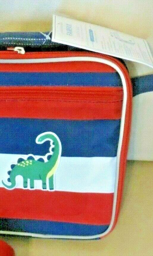 Pottery barn Disney LUNCH BOX bag School Dinosaur stripe Jurassic pre k n