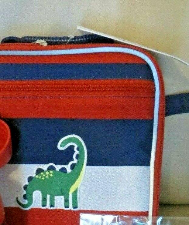 Pottery barn Disney LUNCH BOX bag School Dinosaur stripe Jurassic pre k n