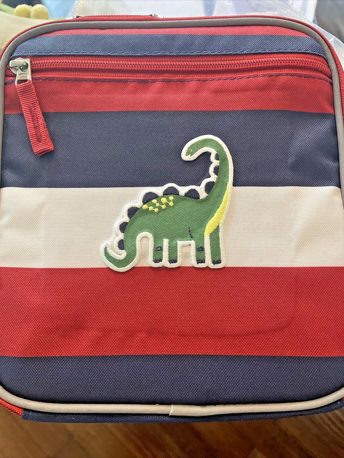 Pottery barn Disney LUNCH BOX bag School Dinosaur stripe Jurassic pre k n
