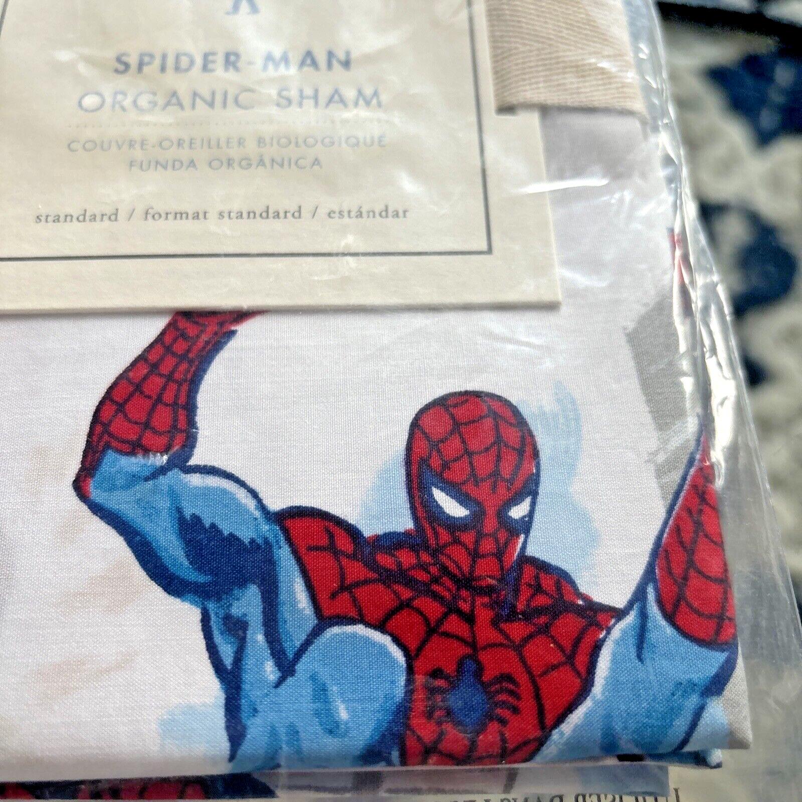 Pottery Barn Marvel Avengers Spiderman Thor Holiday  STAR Pillow SHAM  Disney n