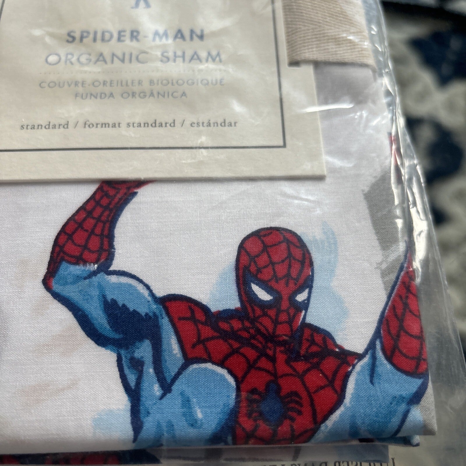Pottery Barn Marvel Avengers Spiderman Thor Holiday  STAR Pillow SHAM  Disney n