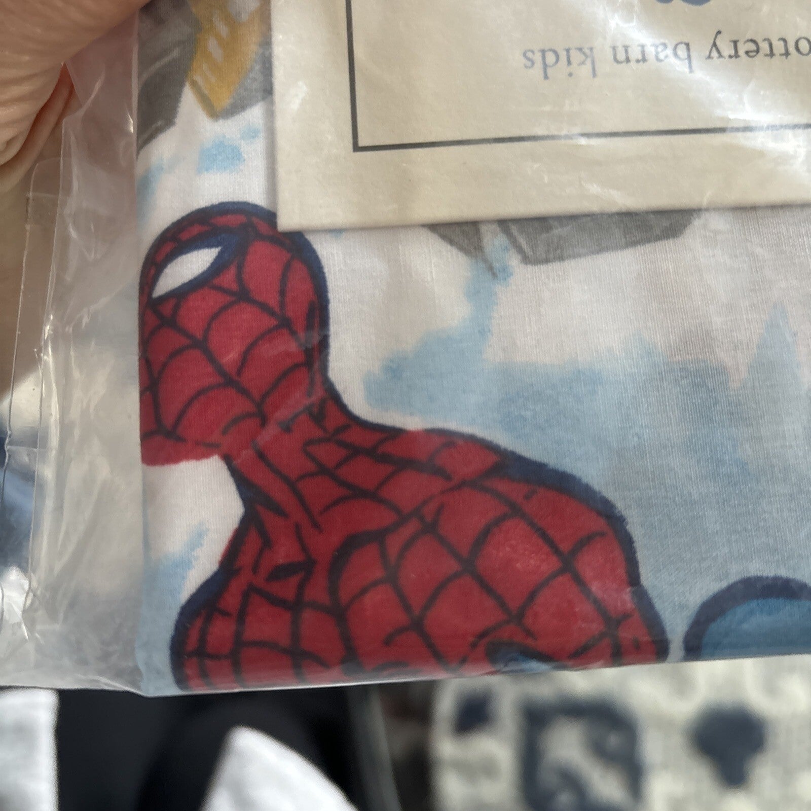 Pottery Barn Marvel Avengers Spiderman Thor Holiday  STAR Pillow SHAM  Disney n