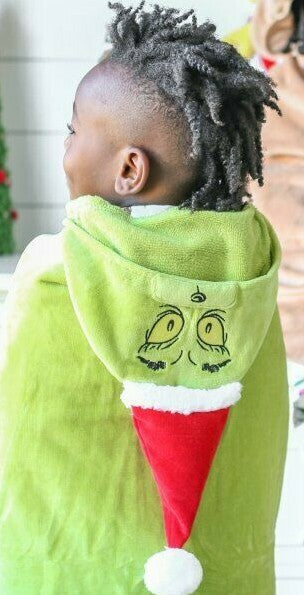 Pottery Barn GRINCH Christmas holiday bath towel school Disney kid gift Seuss 1