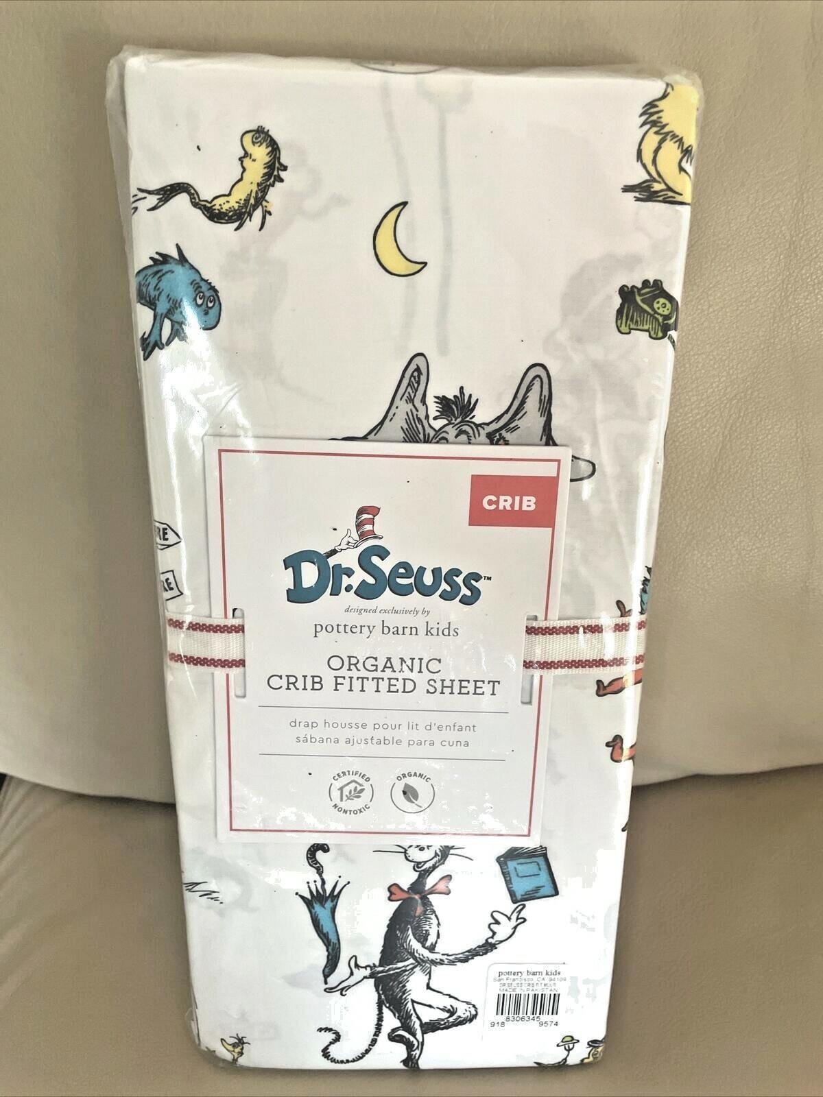 Pottery barn Disney Toddler SHEET baby crib Seuss Holiday Gift school pre-k  q