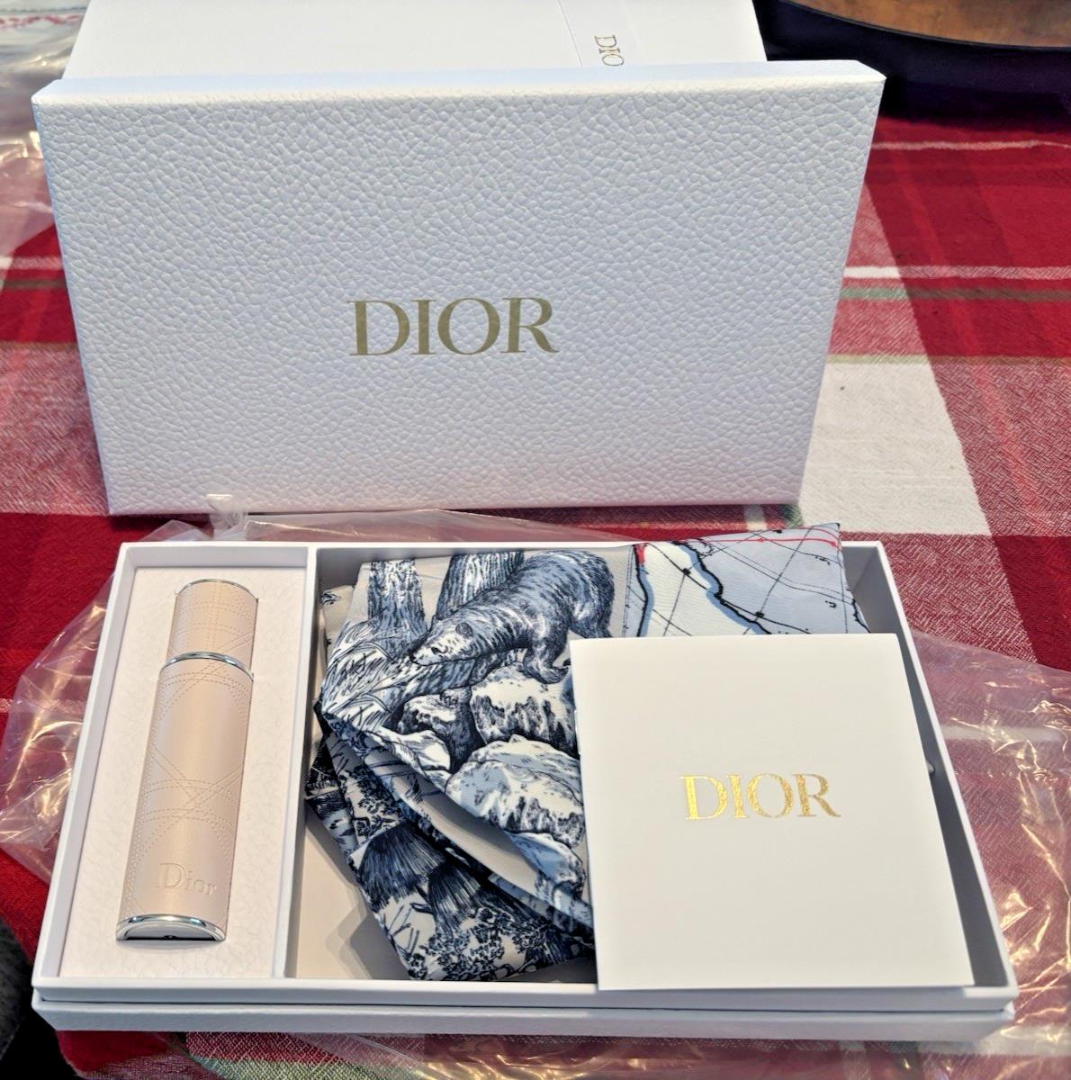 Dior Gift Set Gift Box Perfume Map world bag holiday birthday wedding travel kit