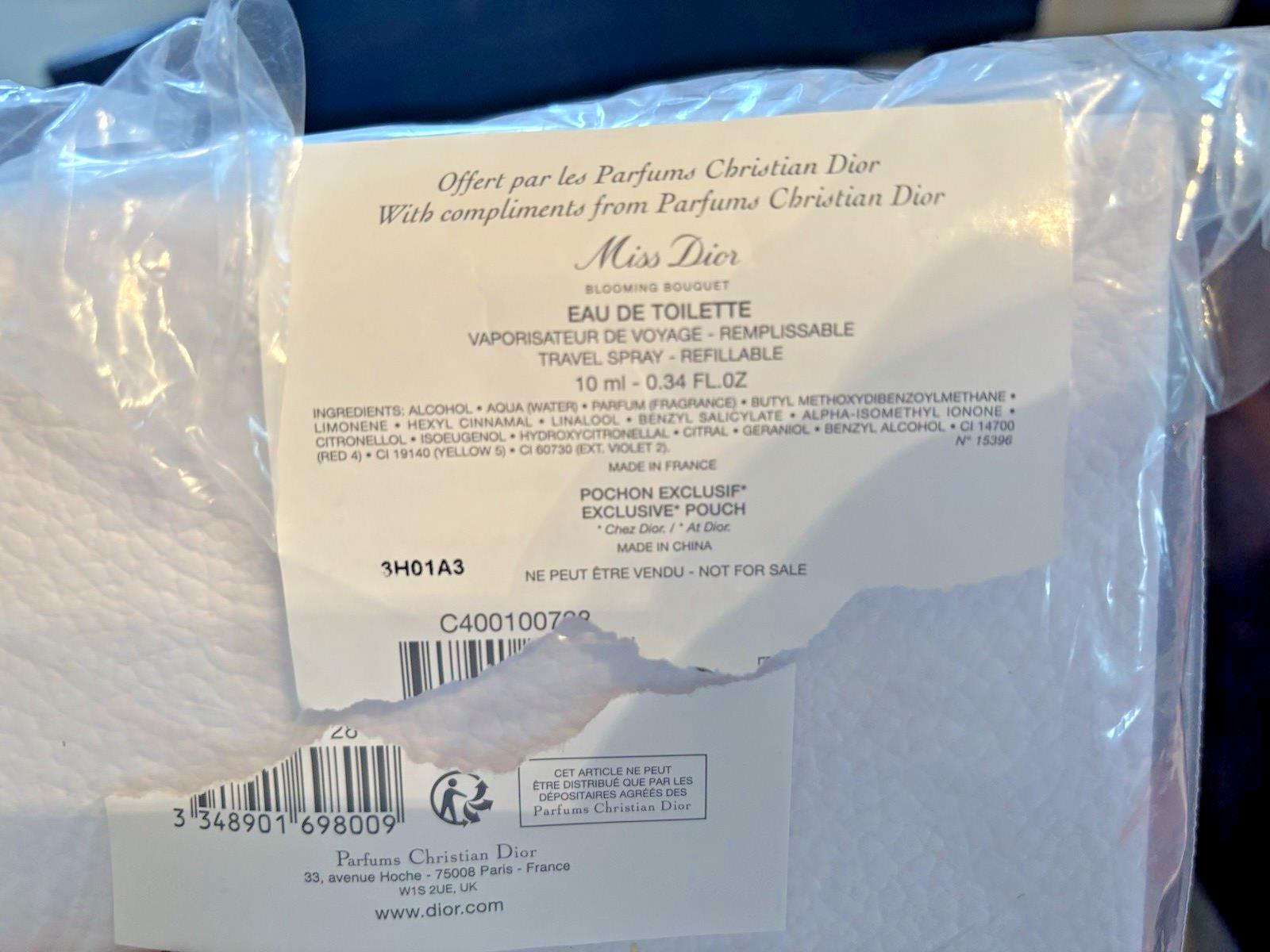 Dior Gift Set Gift Box Perfume Map world bag holiday birthday wedding travel kit