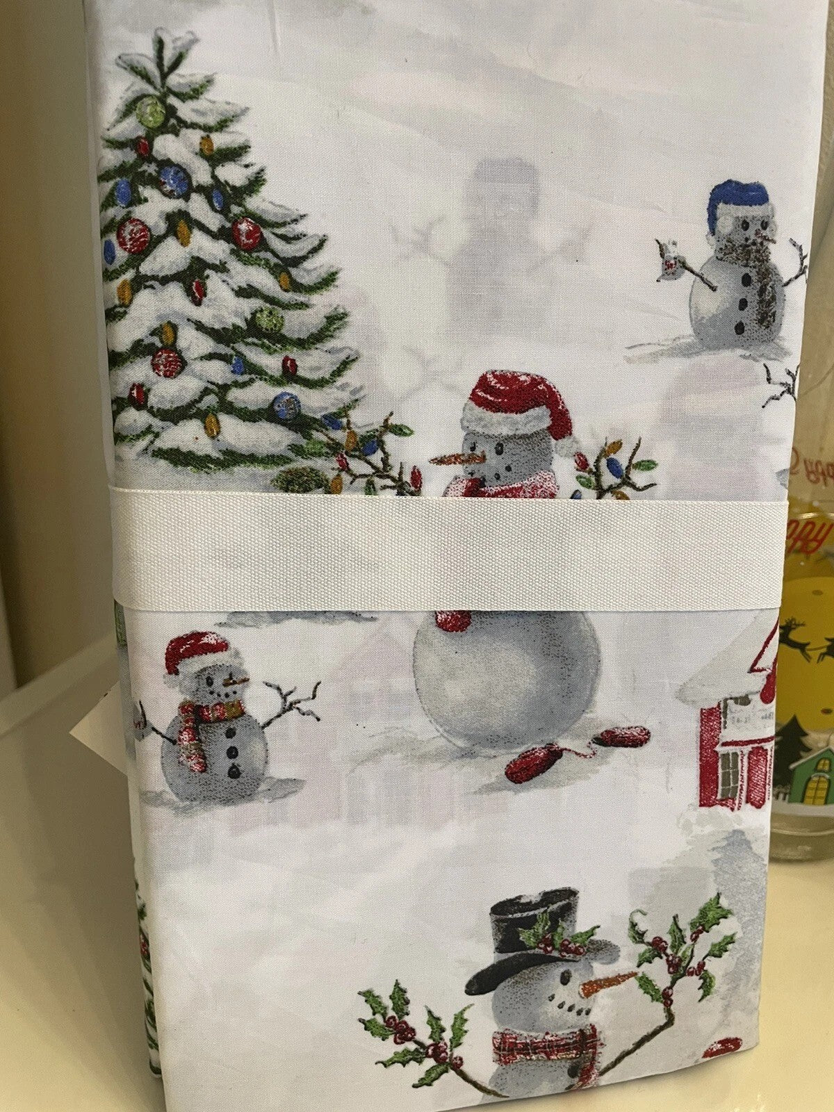 Pottery Barn holiday Snowman nutcracker Pillowcase KING Christmas party SET 2