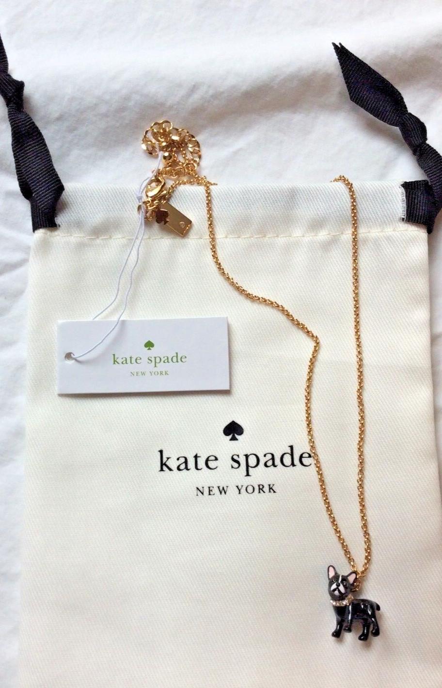 Kate Spade Necklace Disney holiday mom Dog gold puppy birthday gift party teen "