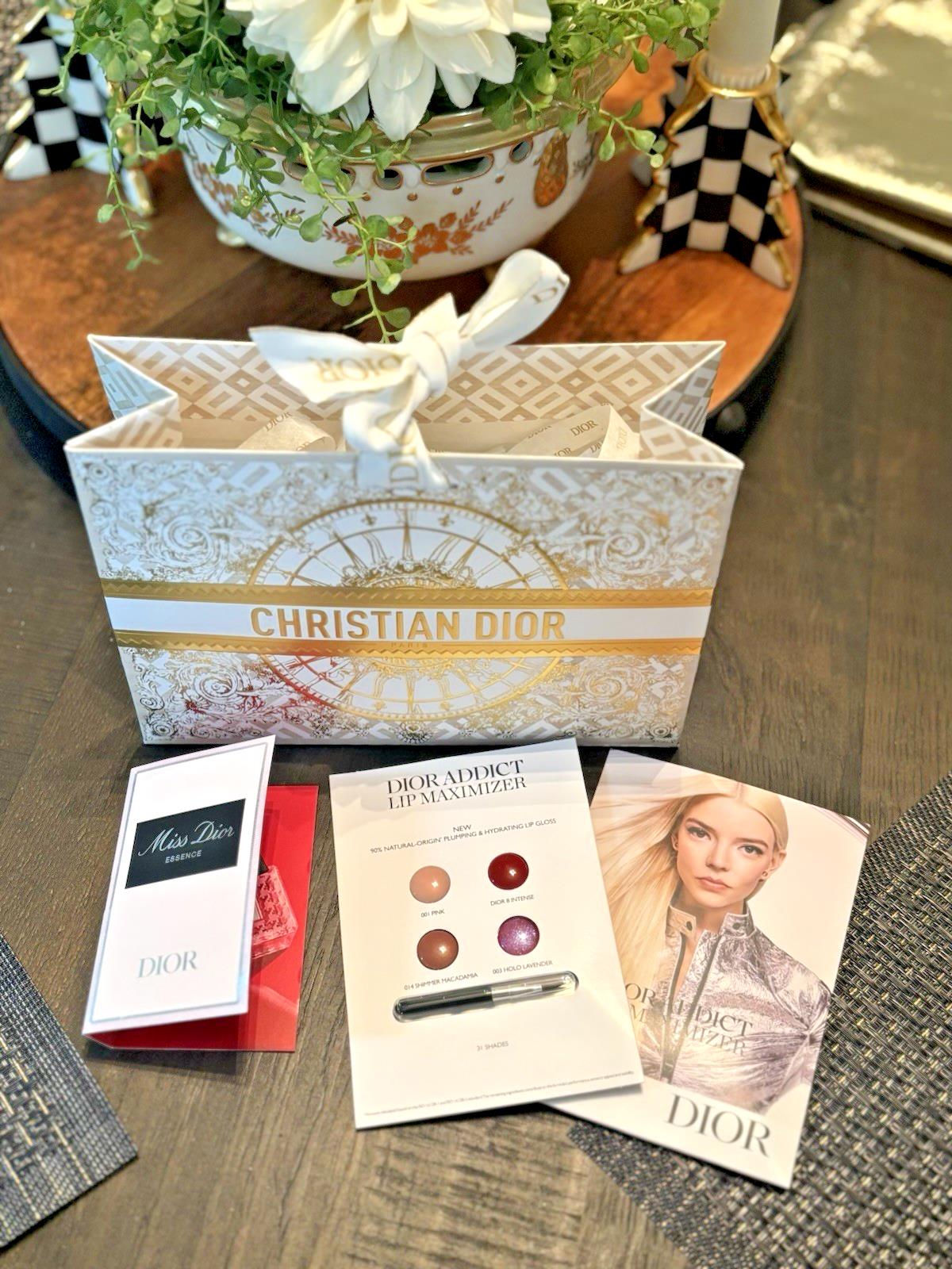 DIOR Vip holiday gift set wedding+Bag+Lip addict Perfume Birthday travel girl 1