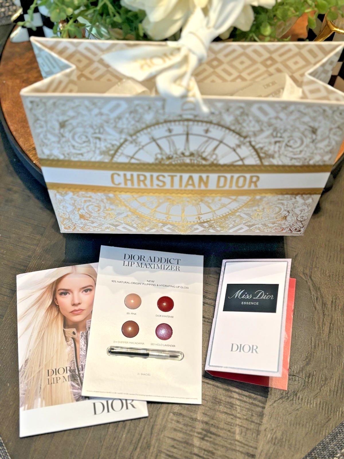DIOR Vip holiday gift set wedding+Bag+Lip addict Perfume Birthday travel girl 1