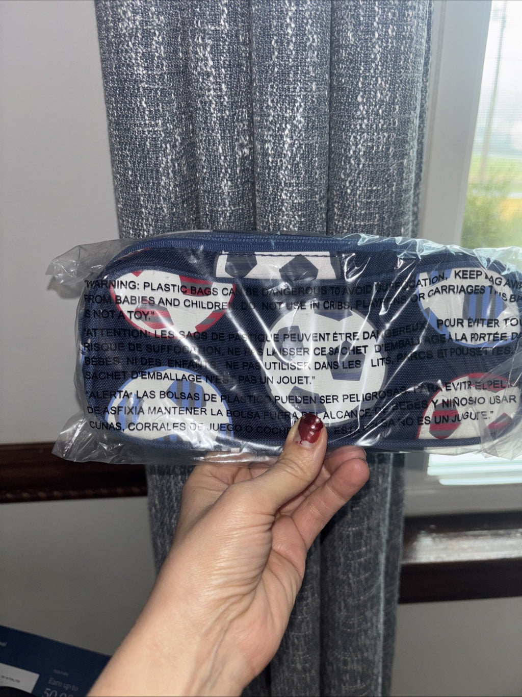 School Pottery Barn Soccer ?? Ball Sport ZIP PENCIL CASE BAG superhero boy Gift