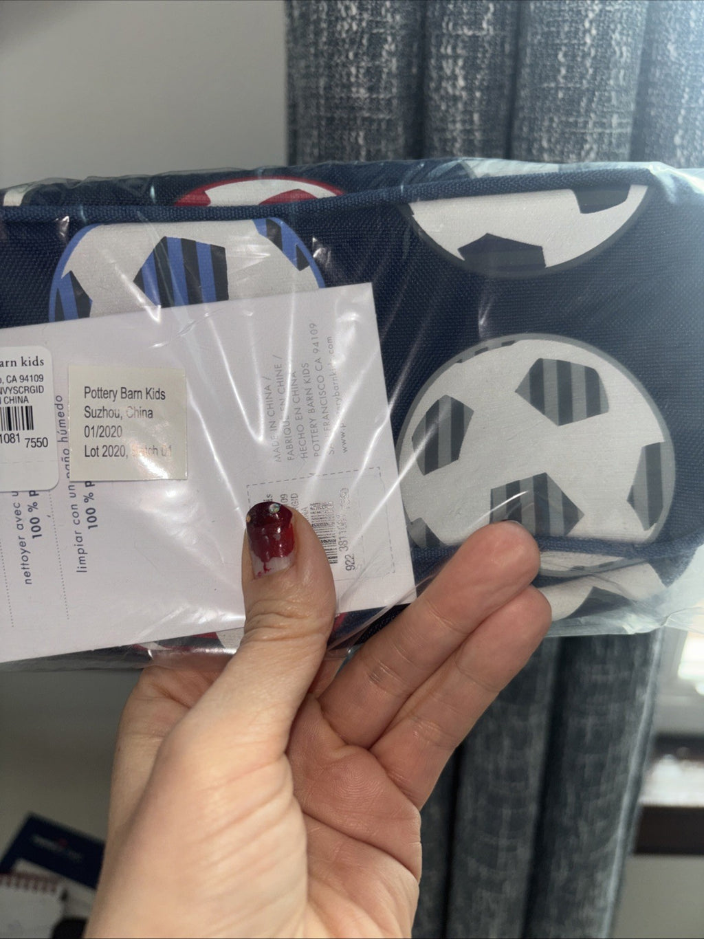 School Pottery Barn Soccer ?? Ball Sport ZIP PENCIL CASE BAG superhero boy Gift