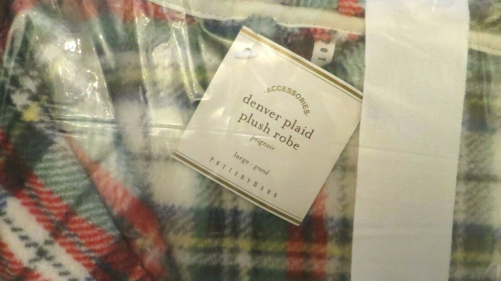 Pottery Barn Plaid Robe Holiday Christmas gift birthday dad teen denver party 1