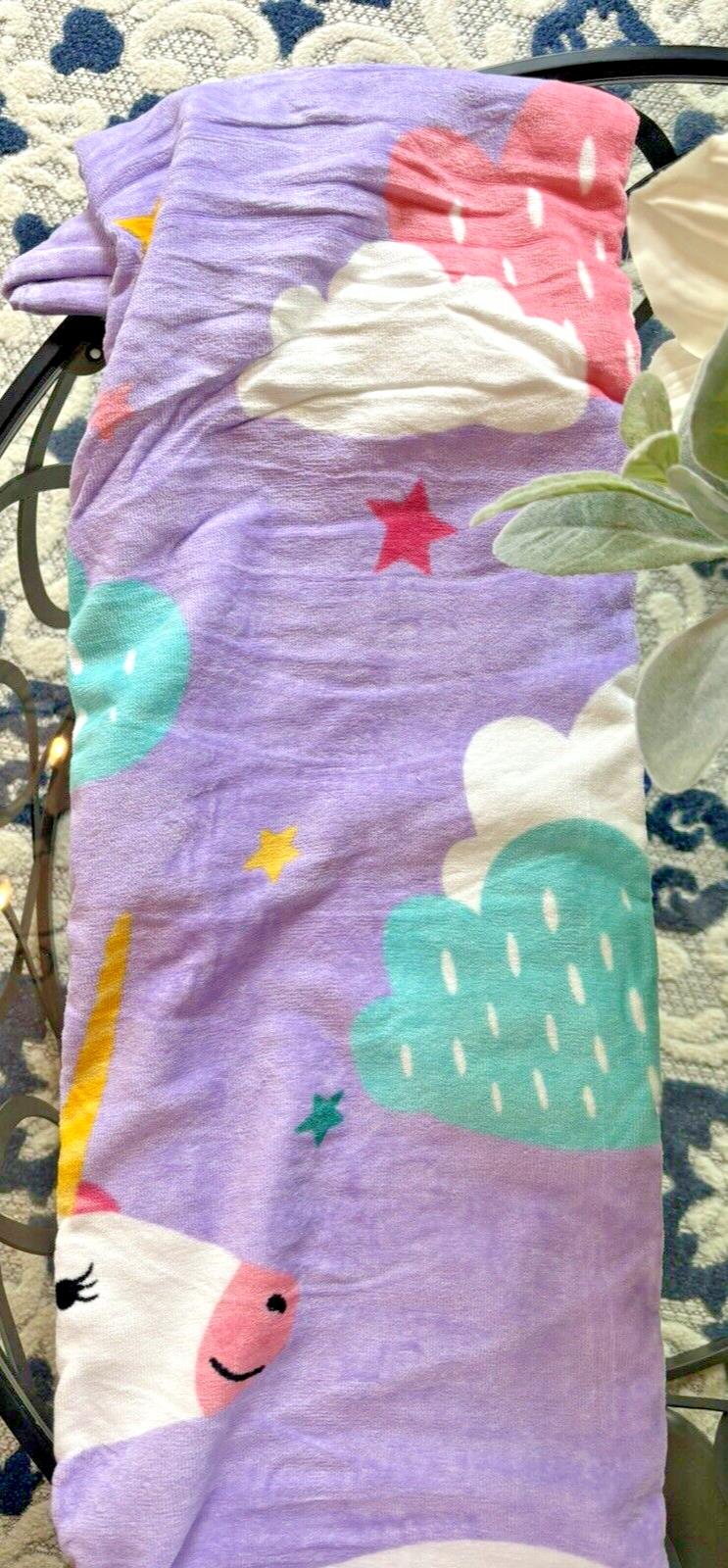 Pottery barn Disney BATH towel kid Beach UNICORN RAINBOW pool Travel girl r