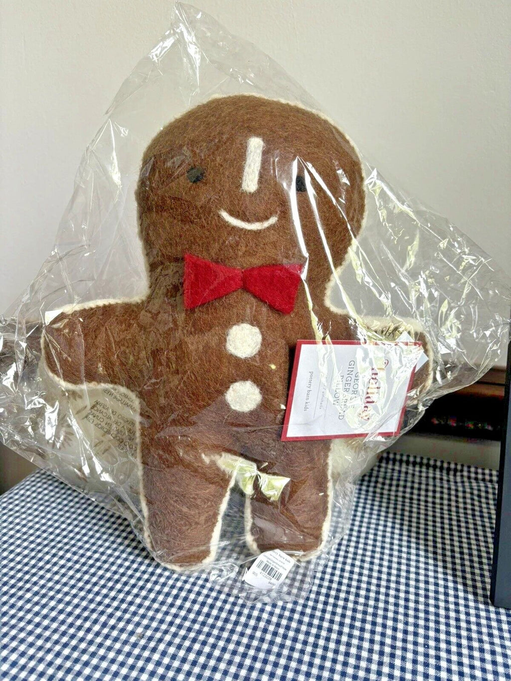 Pottery Barn Christmas holiday Gingerbread Pillow birthday gift Rifle Co SET 2